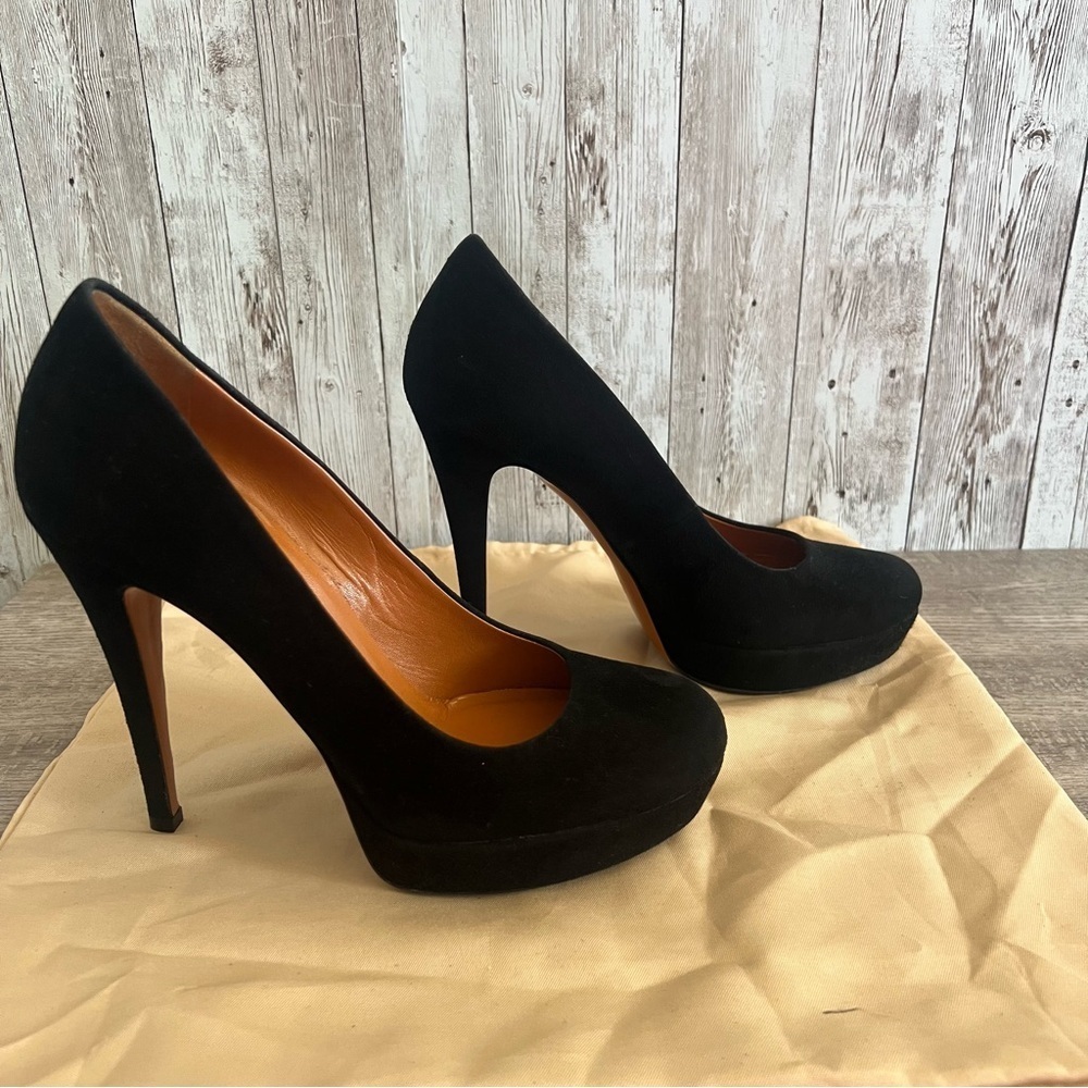 Gucci Black Suede Women's Heels 36 - Picture 2 of 7